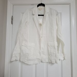 Eileen Fisher NWT 100% Irish Linen Classic Blazer.